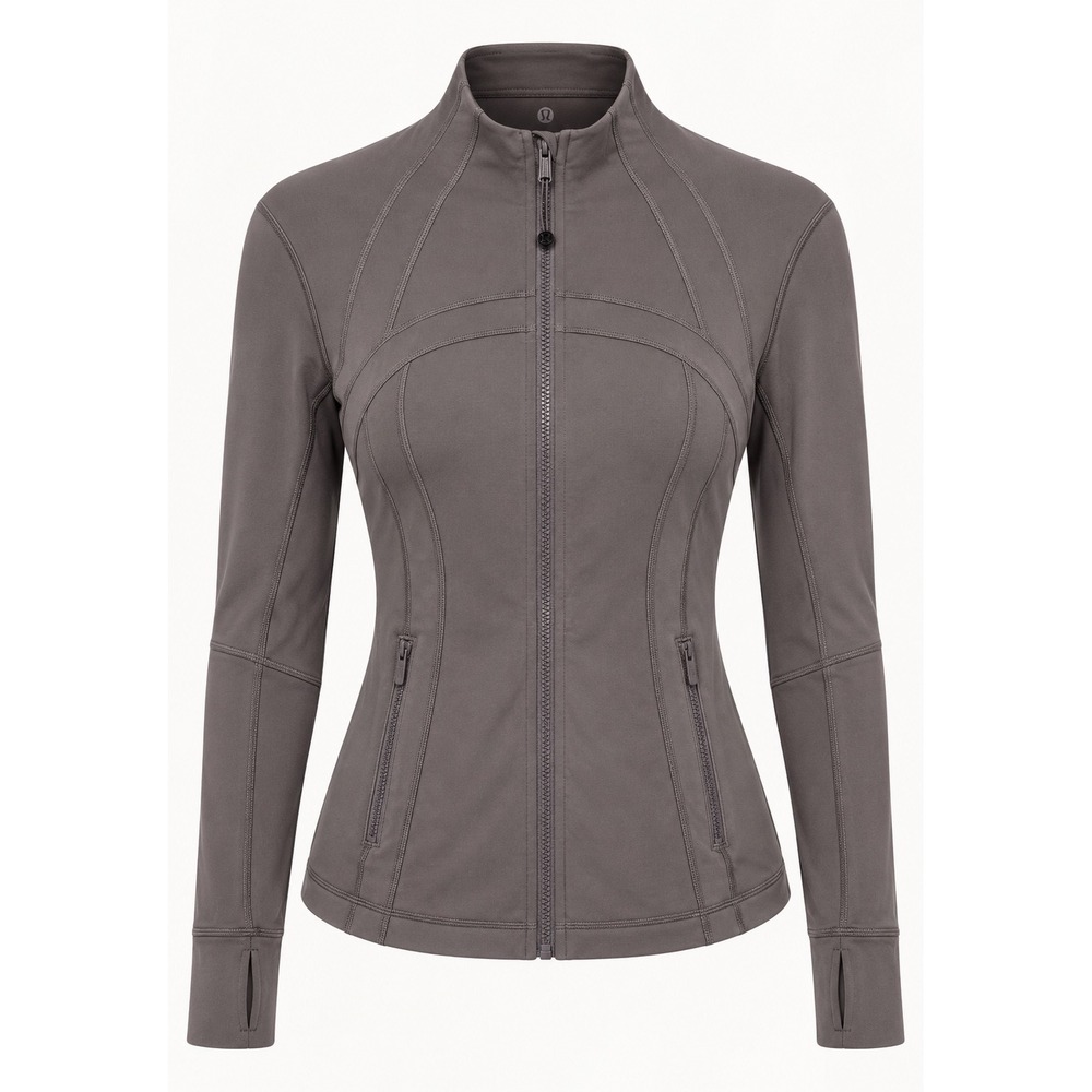 Lululemon Define Jacket Lunar Rock Size 10 Luon Full Zip Yoga Track Jacket